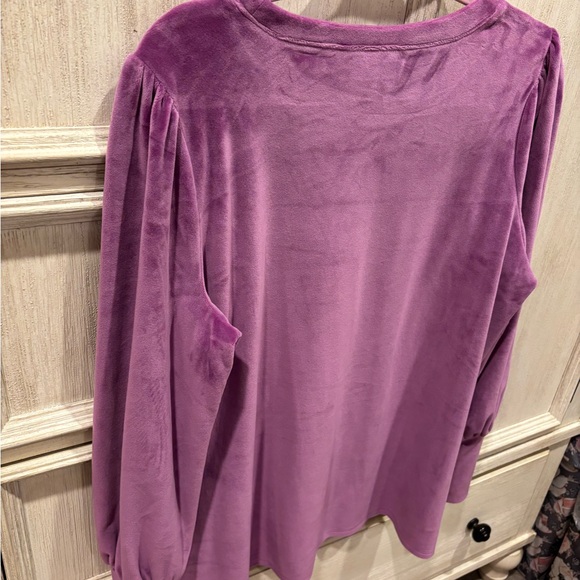 Belle by Kim Gravel Velour Top Large - Picture 7 of 11